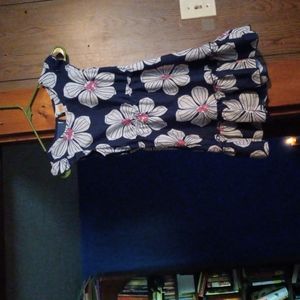 Faded glory size 7/8 girls dress blue with design